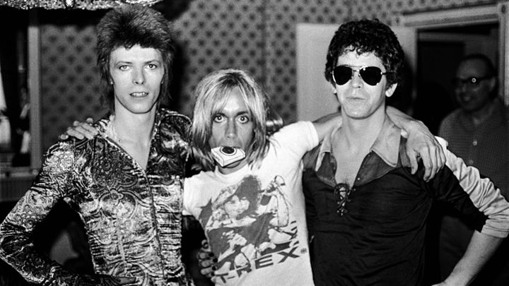 Bowie, Iggy Pop and Lou Reed at the Dorchester Hotel in London on July 16th, 1972.