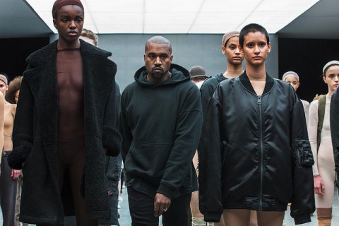Kanye West with his new collection from his clothing line at new York Fashion Week. Photo: City People News Nigeria