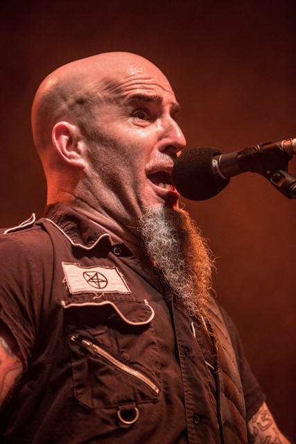 Anthrax frontman Scott Ian at Hollywood Palladium on February 12, 2016 in Los Angeles, California. Photo by Harmony Gerber/ Getty Images.