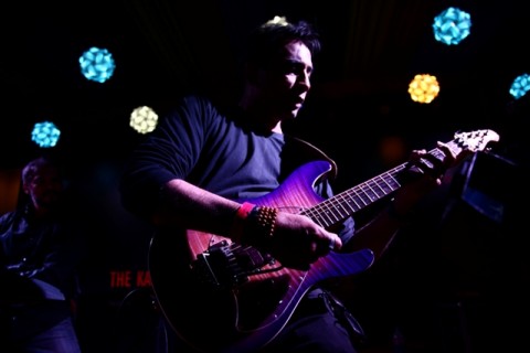 Vocalist/guitarist Philipe Haydon of Ministry Of Blues performs at the 2014 Kasauli Rhythm & Blues Festival.