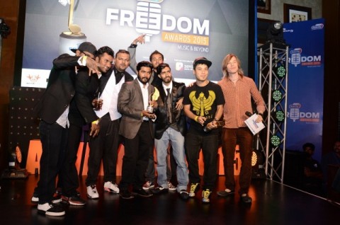 Mumbai's Finest and Big Deal being awarded at Radio City Freedom Awards by Luke Kenny