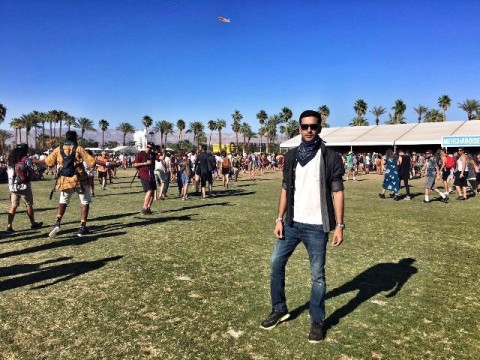 Delhi-based producer Anish Sood at Coachella.