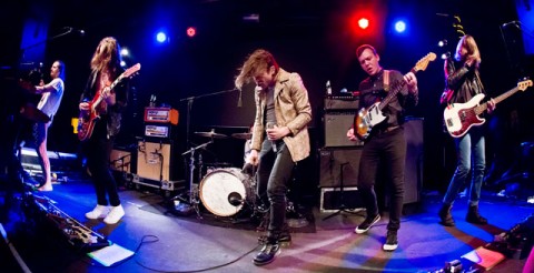 Uncaged: The band onstage at the Box theater, New York