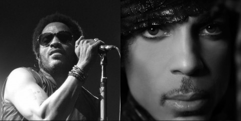 Lenny Kravitz and Prince. Photos: Flickr