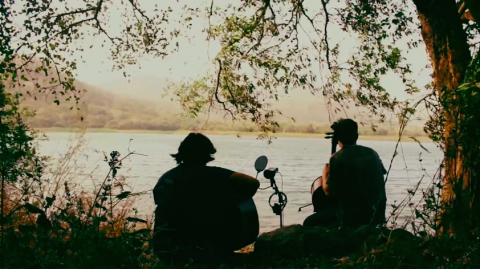 The music video series captures the Duncun Rufus vocalist jamming with Canadian cellist Jake Charkey by a beautiful lake.