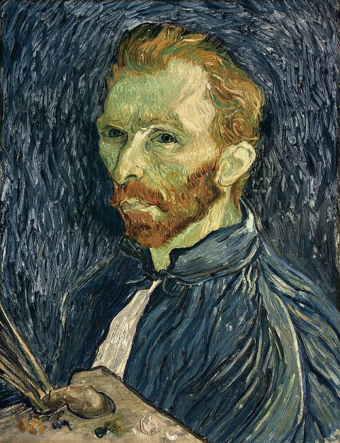 Self-Portrait (1889) by Vincent van Gogh, courtesy of Wikimedia Commons. (This is a faithful photographic reproduction of a two-dimensional, public domain work of art.)