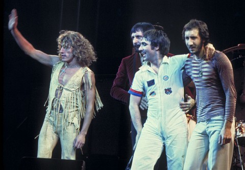 The Who, original line up, performing in Chicago in 1975. Left to right: Roger Daltrey, John Entwistle, Keith Moon, Pete Townshend. Photo: Jim Summaria/CC BY-SA 3.0/ Wikimedia Commons