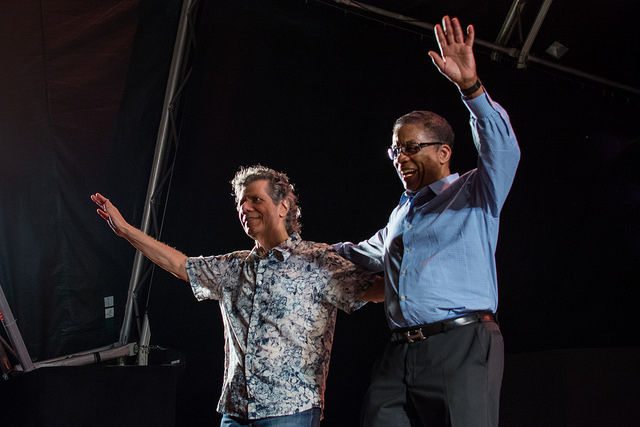 Chick Corea and Herbie Hancock. Photo: Paco Romero-Ferrero/Flickr: pacoromeroferrero/ CC BY-SA 2.0