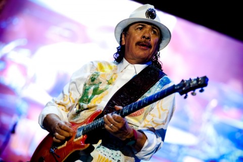 "I'm very honored and grateful that they trust me," says Carlos Santana of his Mega Nova bandmates. Photo: Bobin James.