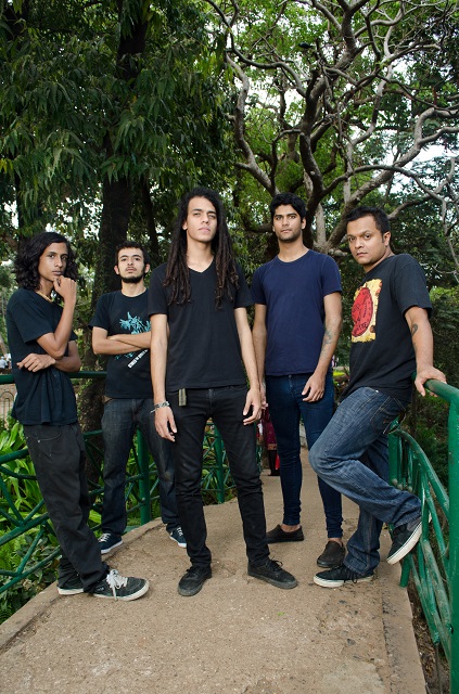 (from left) Jeremy D'Souza, Krishna Jhaveri, Arman Menzies, Devesh Dayal and Siddharth Basrur in 2012. Photo: Roycin D'Souza