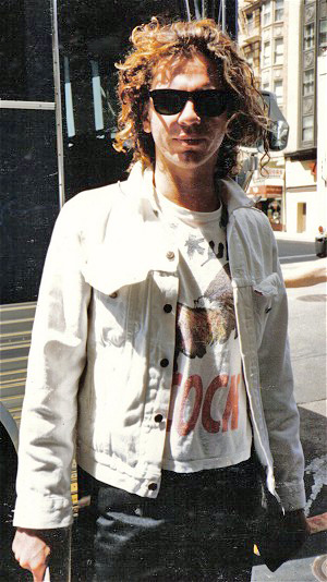 Michael Hutchence. Photo: Copyright (c) 1986 by Nancy J Price/CC BY-SA 3.0/ Wikimedia Commons.
