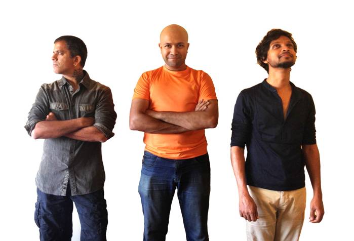 Whirling Kalapas -(from left) Uday Benegal, Sankarshan Kini and Ashwin Andrew. Photo: Courtesy of Mixtape