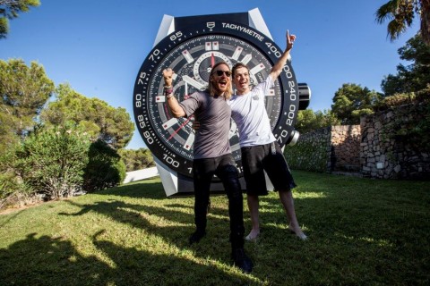 David Guetta and Martin Garrix are Tag Heuer’s brand ambassadors, embodying the Swiss watchmakers’ #DontCrackUnderPressure motto. Photo: Courtesy of Tag Heuer