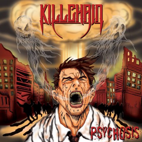 Artwork for Killchain's debut EP 'Psychosis'. Art: Vineet Sharma