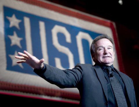 Robin Williams' widow Susan Schneider Williams has penned a poignant essay recounting the comedian's final months prior to his August 2014 suicide. Photo: Chad J. McNeeley, U.S. Navy/Wikimedia Commons