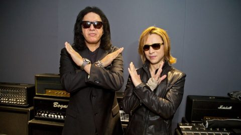 Kiss bassist and X Japan fan Gene Simmons discusses the latter group's unique appeal in a conversation with X Japan leader Yoshiki. Photo: Steve Appleford