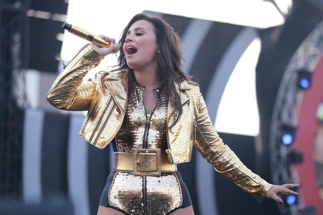 Demi Lovato put on a good set despite suffering audio issues. Photo: Courtesy of Global Citizen India