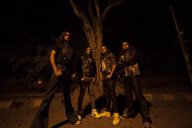 Bengaluru metallers Kryptos - (from left) Ganesh Krishnaswamy, Anthony Hoover, Rohit Chaturvedi and Nolan Lewis. Photo: Courtesy of the artist