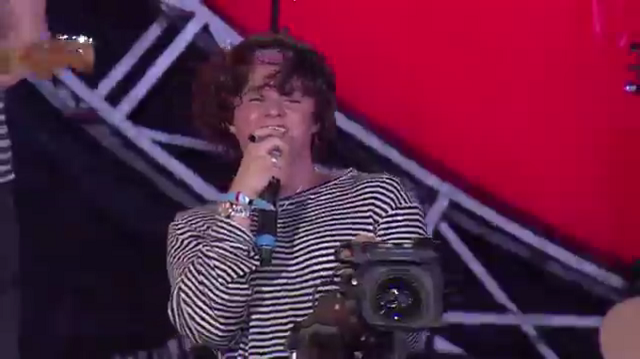 Brad from the Vamps at Global Citizen