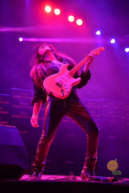 Yngwie Malmsteen live at the Orange Festival of Adventure and Music in Dambuk in December. Photo: Nabam Tadi