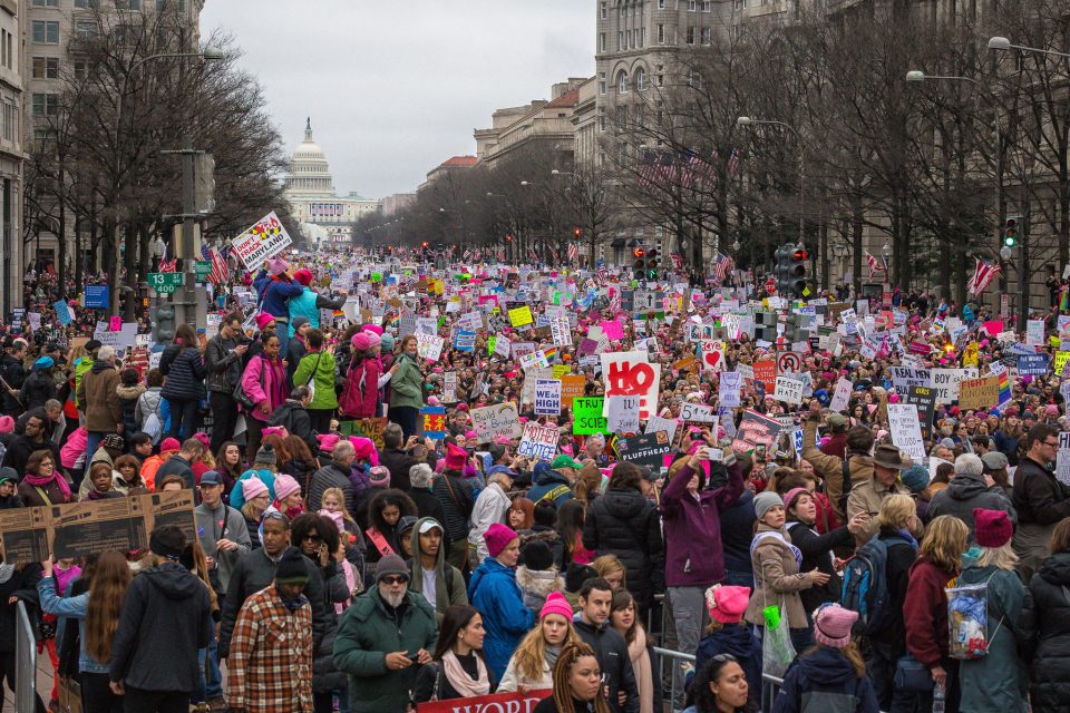 Demonstrators at this weekend's Women's March on Washington. Photo: Flickr user Mobilus In Mobili/CC BY-SA 2.0