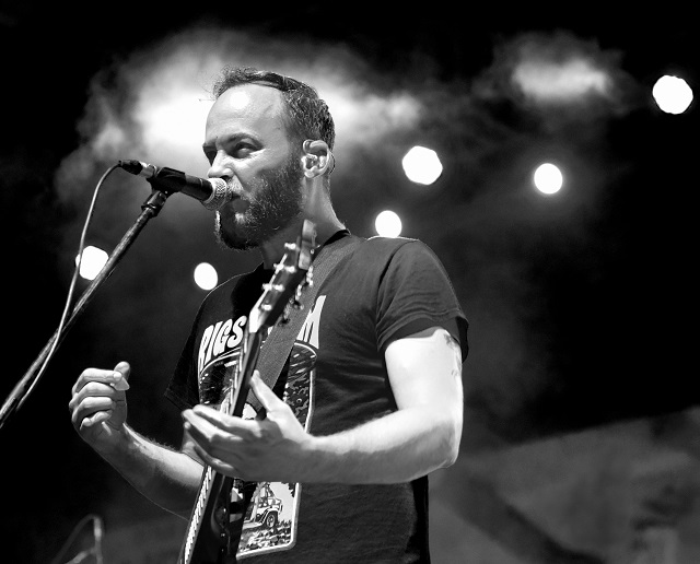 Intronaut frontman Sacha Dunable at IISC Pravega 2017 in Bengaluru. Photo: Aditi Rai