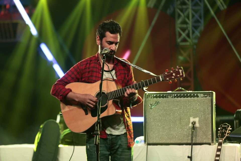 Vocalist/guitarist Khalid Ahamed of Parvaaz. Photo: Courtesy of Taalbelia Festival