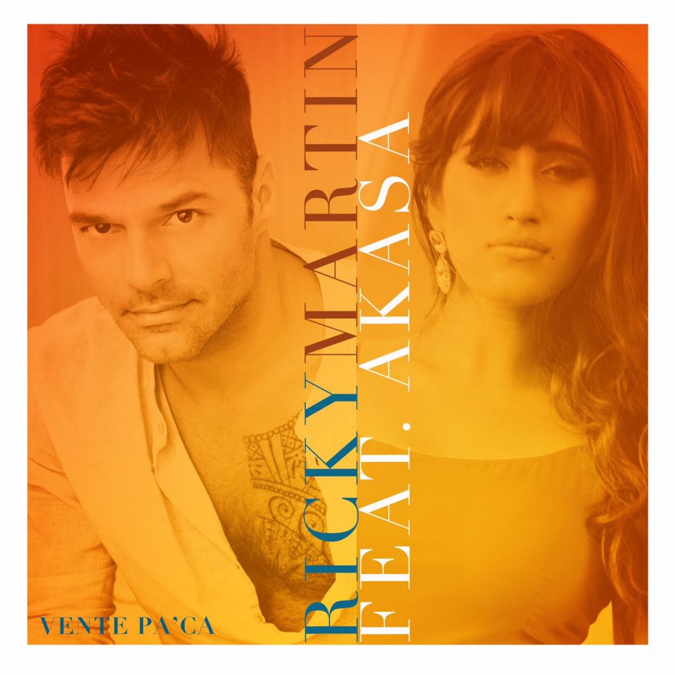 The artwork for Ricky Martin's “Vente Pa’ Ca" featuring Akasa Singh.