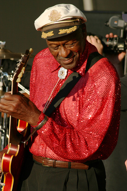 Chuck Berry in 2008. Photo: Flickr user: Docmonstereyes/CC BY 2.0
