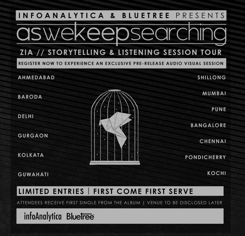 Aswekeepsearching's listening tour dates for 'Zia'. Click to enlarge