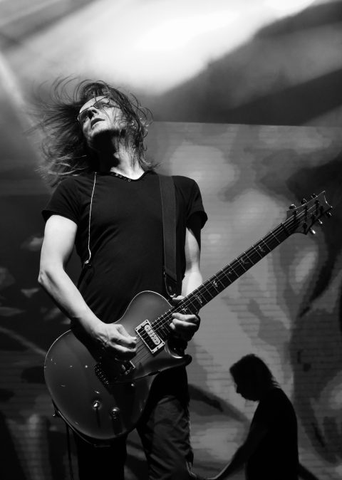 Steven Wilson during performance at the Bacardi NH7 Weekender 2016, Pune Photo : Swaraj Sriwastav