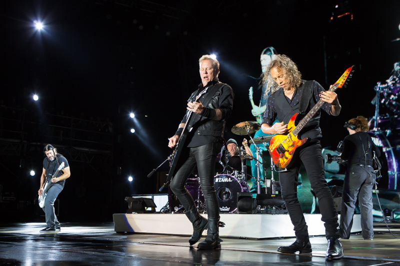 Metallica live at Rock on the Range 2017 in Columbus, Ohio. Photo: Kenny Bahr