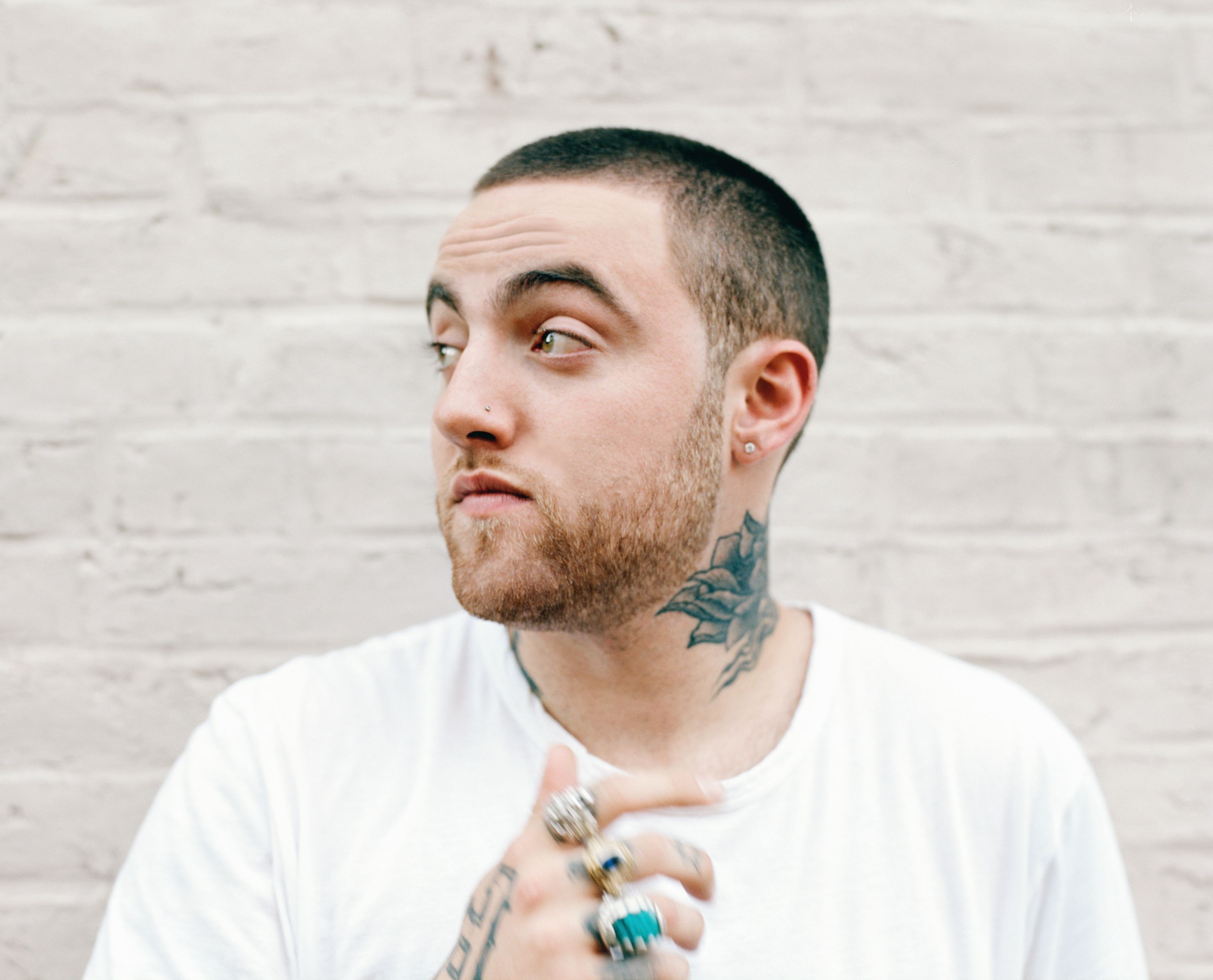 mac miller poster cigarette middle finger