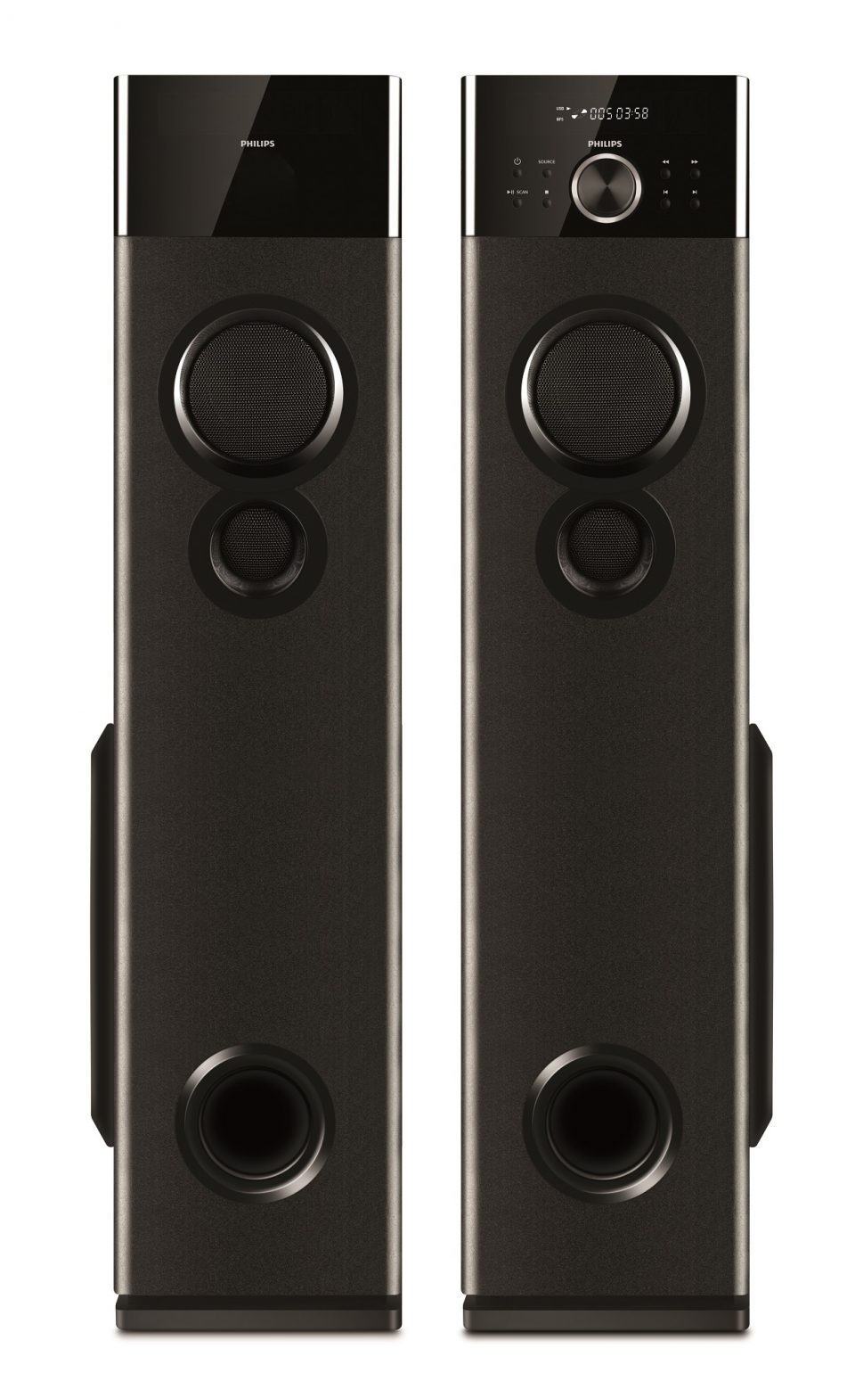 These Philips Multimedia Tower Speakers 