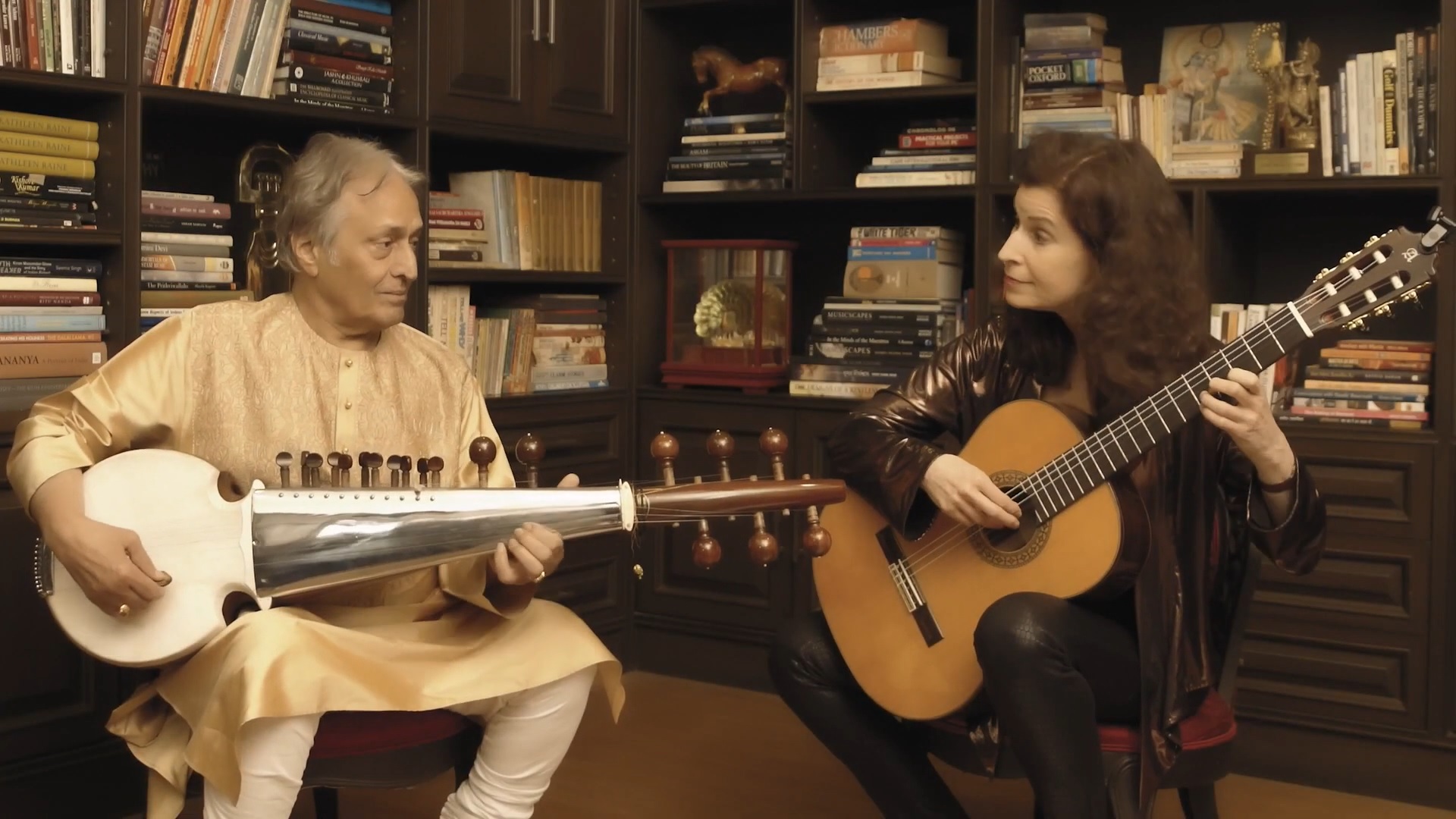 Amjad Ali Khan and Sharon Isbin