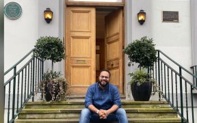 Meghdeep Bose outside Abbey Road