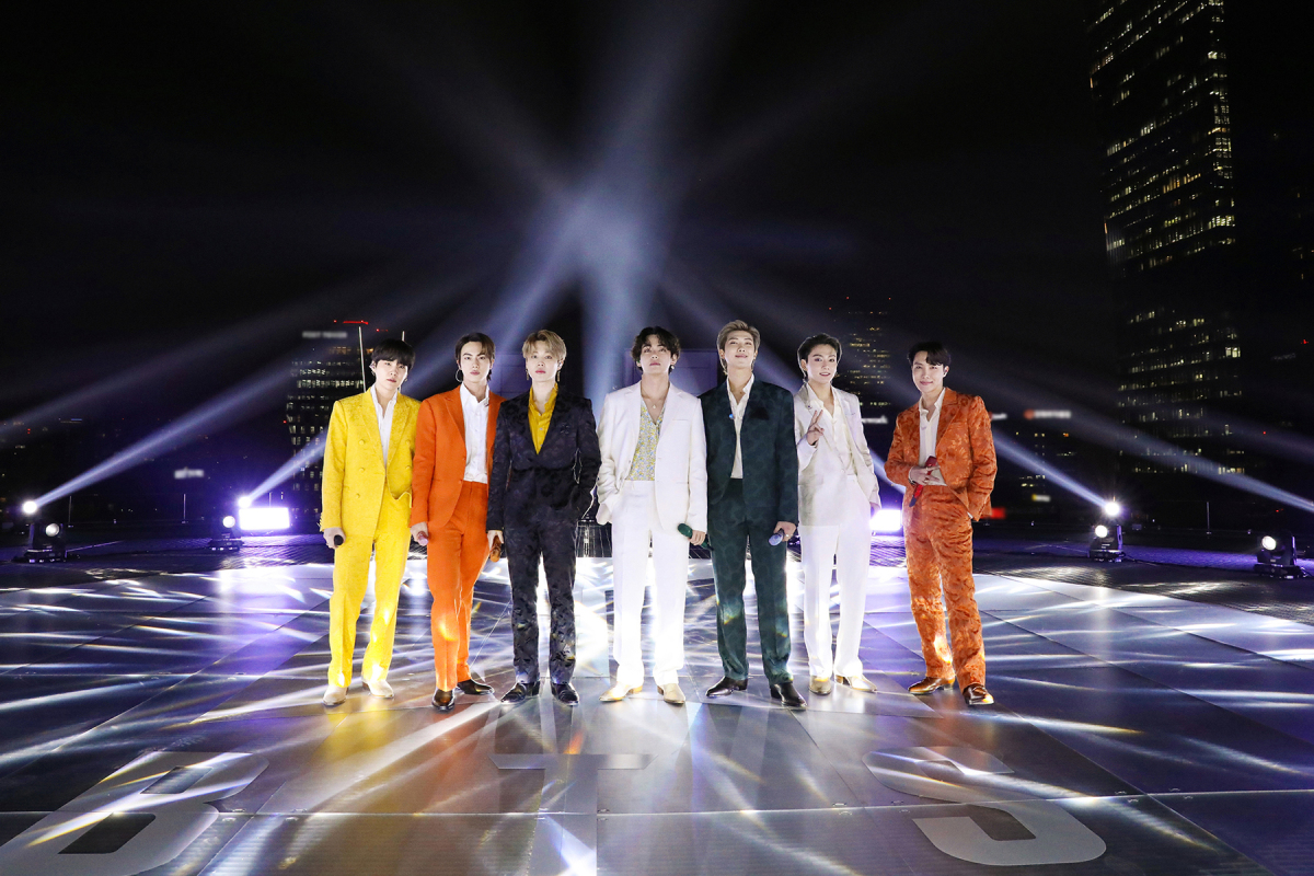 Watch BTS Take to the Roof for 'Dynamite' at the 2021 ...