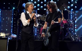 Paul McCartney and Dave Grohl from Foo Fighters