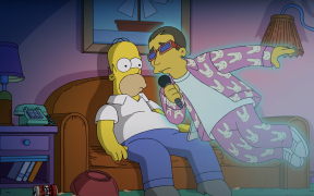 Bad Bunny and Homer Simpson