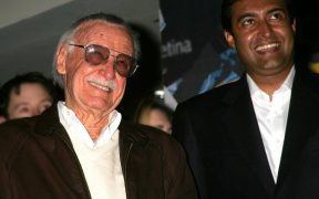 Stan Lee with Sharad Devarajan