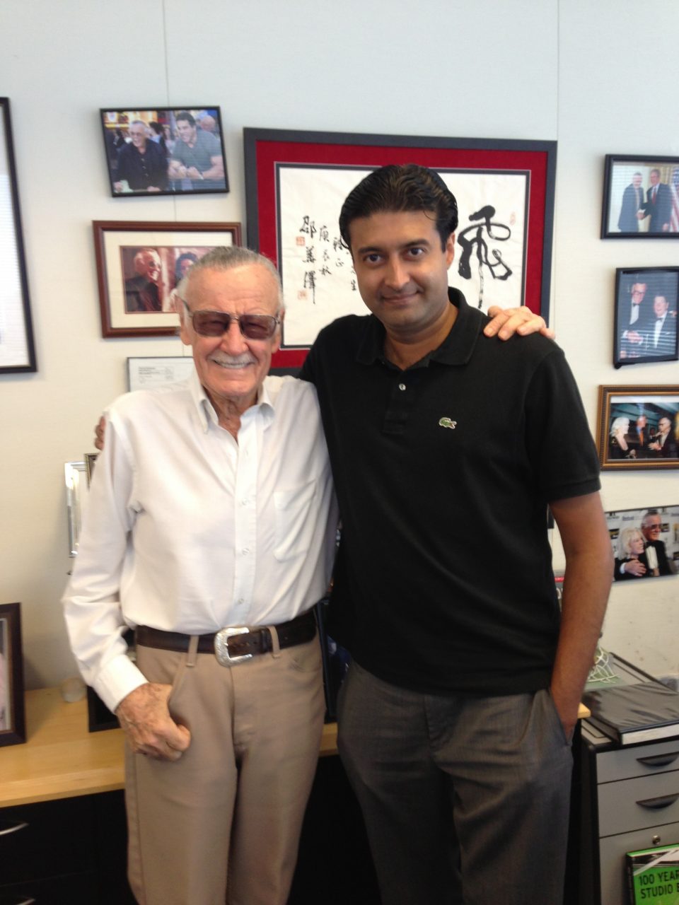 Stan Lee and Sharad Devarajan