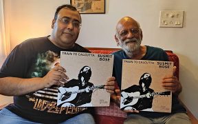 Aveek Chatterjee of Free School Street Records and musician Susmit Bose