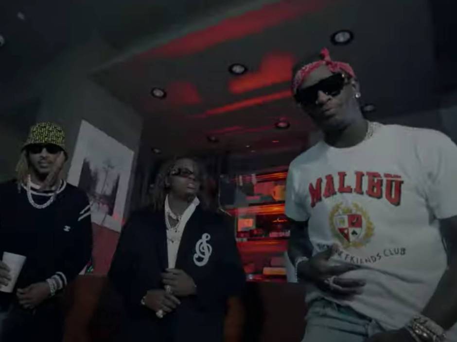 Gunna, Future and Young Thug Drop Cash at a Strip Club in ‘Pushin P’ Video