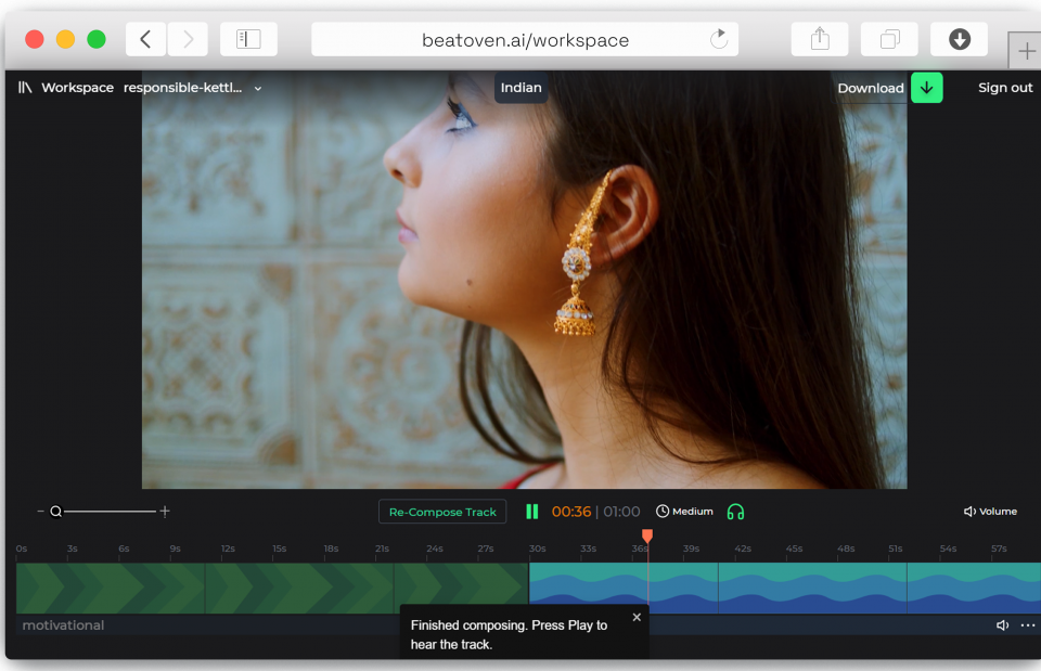 A New Tool for Podcast and Video Creators Uses AI To Readily Compose Music thumbnail