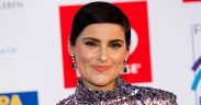 Pop singer Nelly Furtado at an awards event red carpet