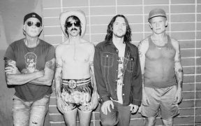 Red Hot Chili Pepper members Chad Smith, Anthony Keidis, John Frusciante and Flea