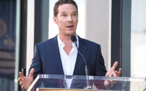 Benedict Cumberbatch speaking in public
