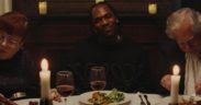 Pusha T at a dinner table