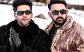 Musician Guru Randhawa and actor comedian Kapil Sharma in the music video for the song Alone