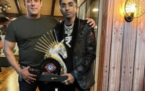 MC Stan with Salman Khan after winning Bigg Boss Season 16